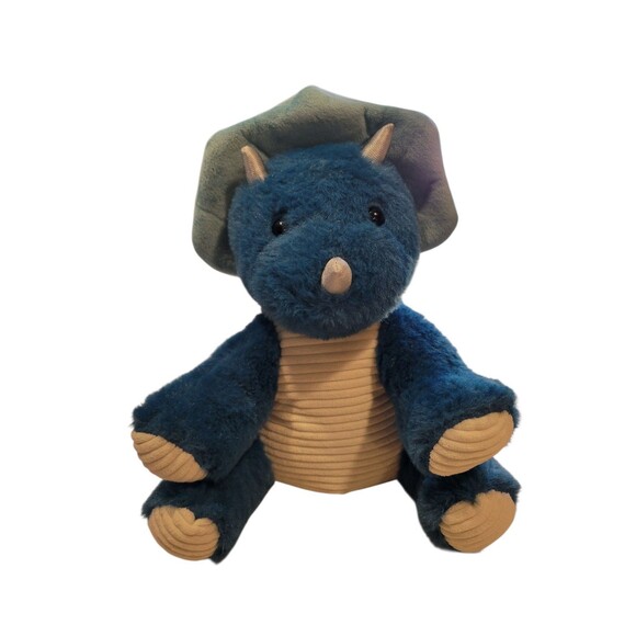 Suzzipals Coolable + Heatable Triceratops Dino Plush Weighted Bottom Dinosaur - Picture 1 of 7